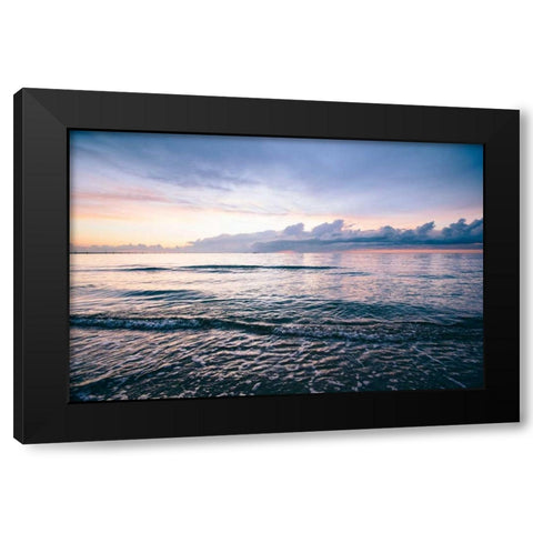 First Landing-Sea IV Black Modern Wood Framed Art Print by Mead, Adam