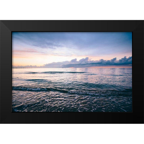 First Landing-Sea IV Black Modern Wood Framed Art Print by Mead, Adam
