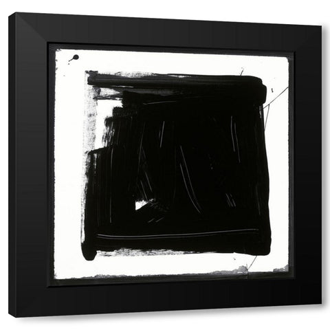 Custom Black and White N. Black Modern Wood Framed Art Print by Palek, Franka