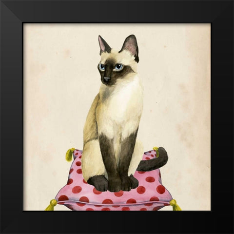 Lady Cat II Black Modern Wood Framed Art Print by Popp, Grace