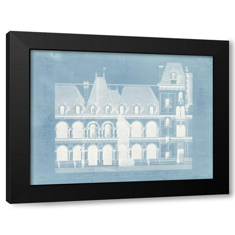 Architecture Francaise I Black Modern Wood Framed Art Print with Double Matting by Vision Studio