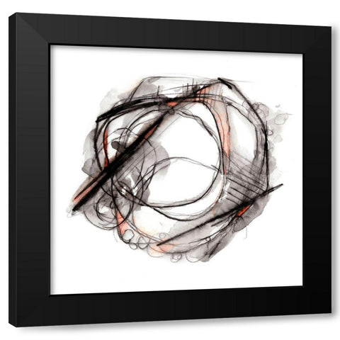 Custom Bumble Bee Flight II Black Modern Wood Framed Art Print by Harper, Ethan