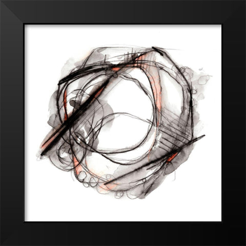 Custom Bumble Bee Flight II Black Modern Wood Framed Art Print by Harper, Ethan