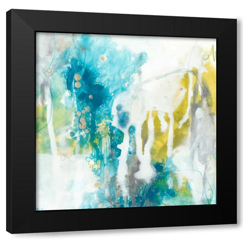 Aquatic Atmosphere I Black Modern Wood Framed Art Print by Vess, June Erica