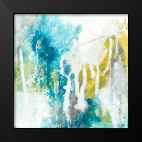 Aquatic Atmosphere I Black Modern Wood Framed Art Print by Vess, June Erica