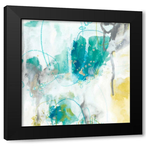 Aquatic Atmosphere II Black Modern Wood Framed Art Print by Vess, June Erica