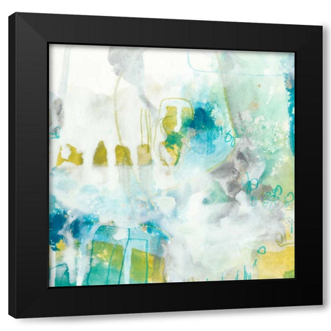 Aquatic Atmosphere IV Black Modern Wood Framed Art Print with Double Matting by Vess, June Erica