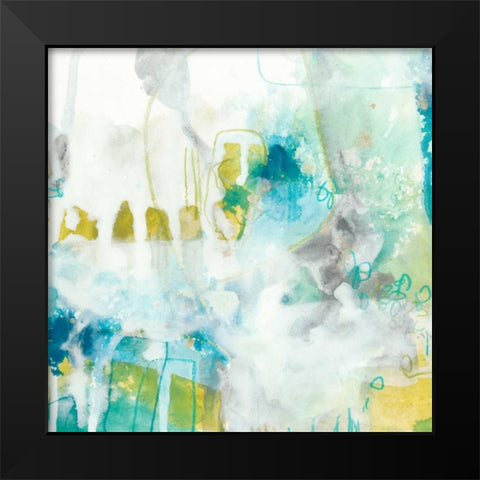 Aquatic Atmosphere IV Black Modern Wood Framed Art Print by Vess, June Erica