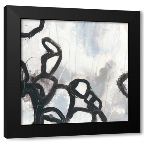 Causal Gesture II Black Modern Wood Framed Art Print with Double Matting by Vess, June Erica