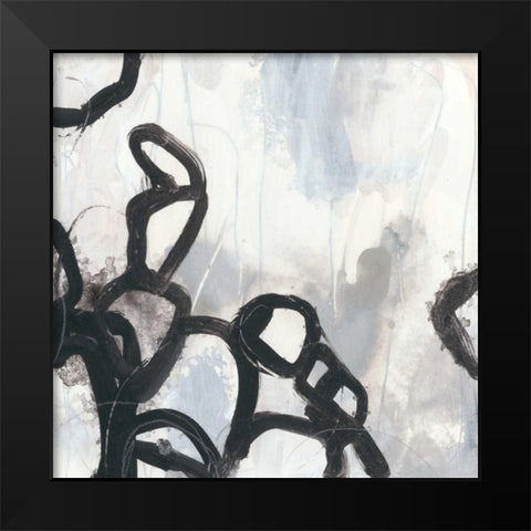 Causal Gesture II Black Modern Wood Framed Art Print by Vess, June Erica