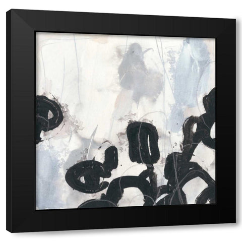 Causal Gesture III Black Modern Wood Framed Art Print by Vess, June Erica