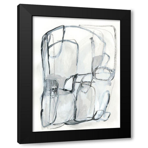 Entanglements I Black Modern Wood Framed Art Print by Vess, June Erica