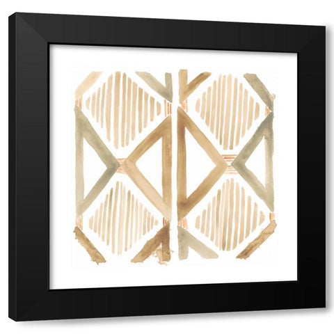 Mombasa Memories IV Black Modern Wood Framed Art Print by Vess, June Erica