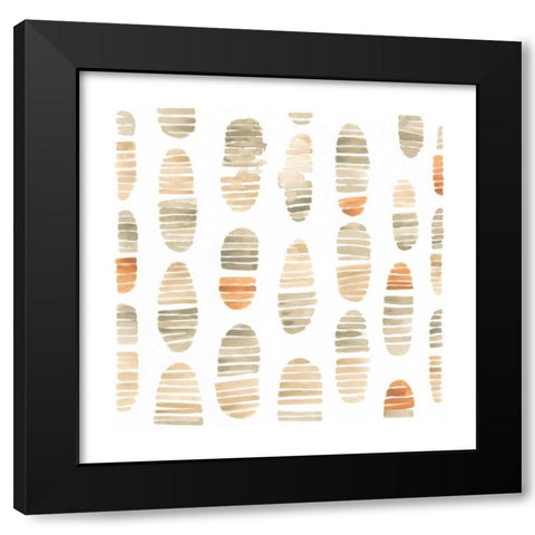 Mombasa Memories VI Black Modern Wood Framed Art Print by Vess, June Erica