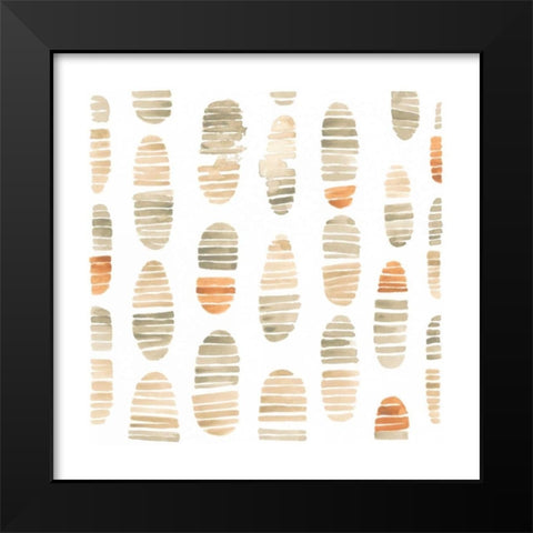 Mombasa Memories VI Black Modern Wood Framed Art Print by Vess, June Erica