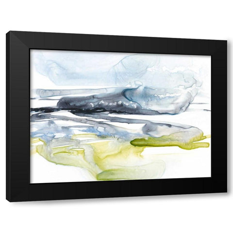 Sweeping Fields II Black Modern Wood Framed Art Print with Double Matting by Goldberger, Jennifer