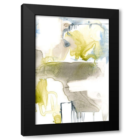 Wandering Layers II Black Modern Wood Framed Art Print by Goldberger, Jennifer
