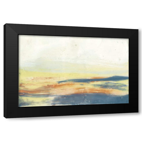 Bronze Horizon I Black Modern Wood Framed Art Print by Goldberger, Jennifer