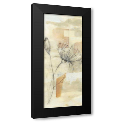 Neutral Lace I Black Modern Wood Framed Art Print with Double Matting by Goldberger, Jennifer