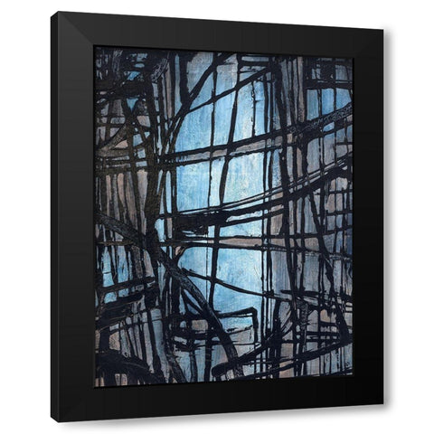 Articulated Color IV Black Modern Wood Framed Art Print with Double Matting by Schicker, Joshua