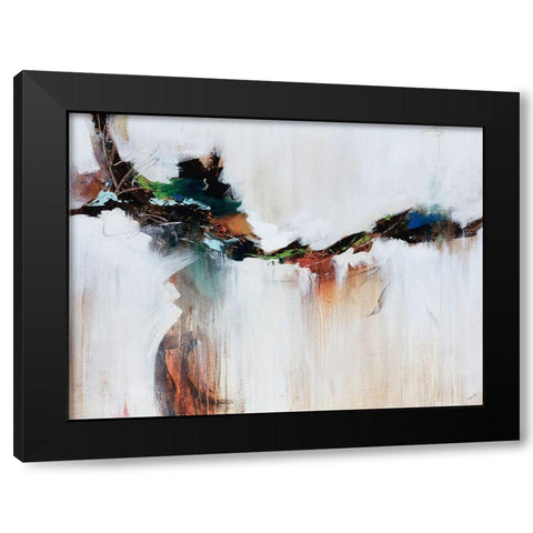 Azure Jazz Black Modern Wood Framed Art Print with Double Matting by Edmunds, Sydney
