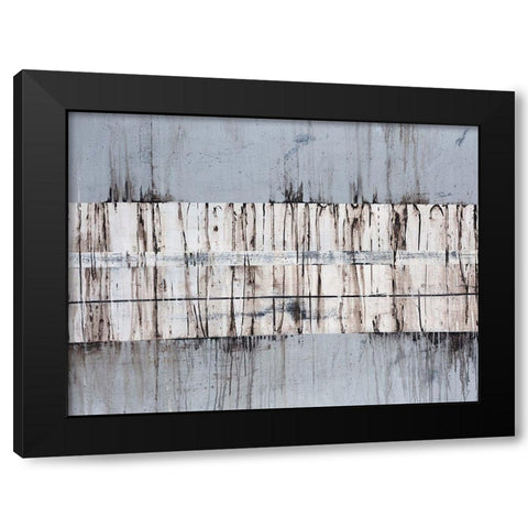 Granite Black Modern Wood Framed Art Print by Edmunds, Sydney