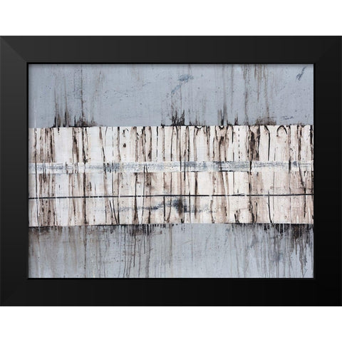 Granite Black Modern Wood Framed Art Print by Edmunds, Sydney