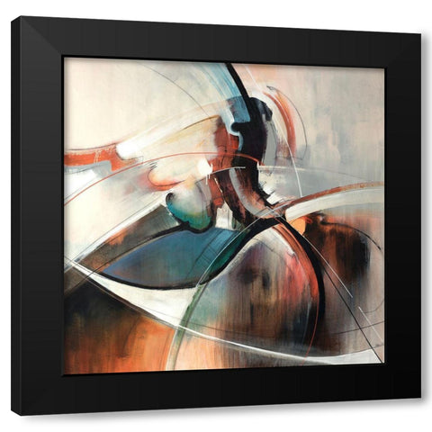 Mixture Black Modern Wood Framed Art Print with Double Matting by Edmunds, Sydney