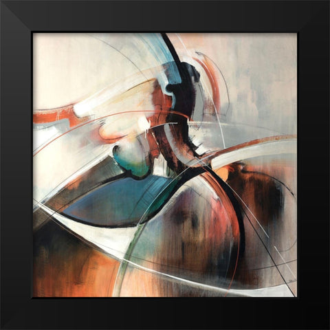 Mixture Black Modern Wood Framed Art Print by Edmunds, Sydney