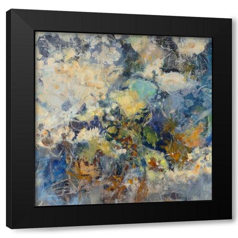 Russian Floral Black Modern Wood Framed Art Print with Double Matting by Maas, Jodi