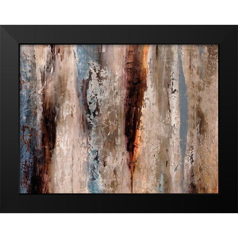 Sediment Rocks Black Modern Wood Framed Art Print by Henry, Alexys
