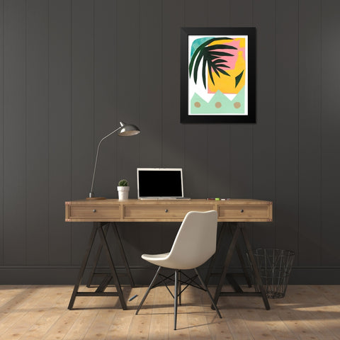 South Beach II Black Modern Wood Framed Art Print by Stramel, Renee W.