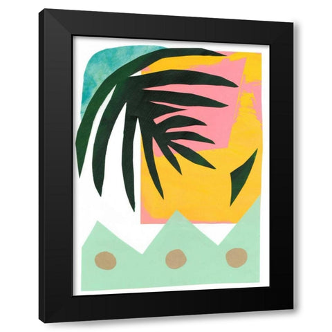 South Beach II Black Modern Wood Framed Art Print by Stramel, Renee W.