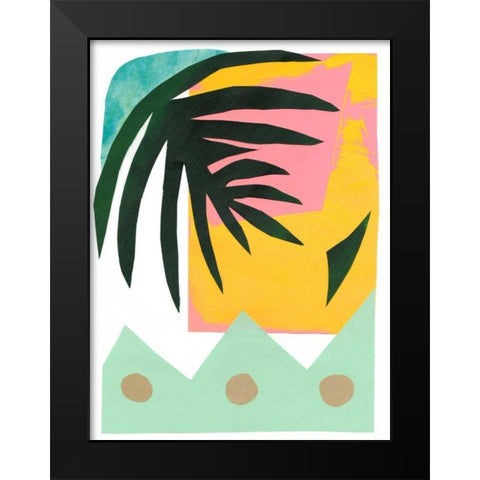 South Beach II Black Modern Wood Framed Art Print by Stramel, Renee W.