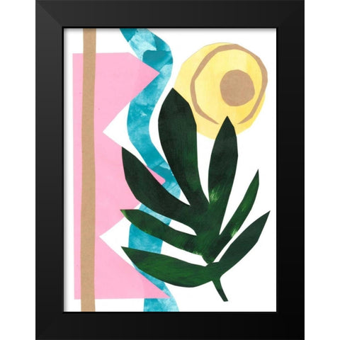 South Beach III Black Modern Wood Framed Art Print by Stramel, Renee W.