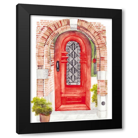 Warm Welcome VI Black Modern Wood Framed Art Print by McCavitt, Naomi