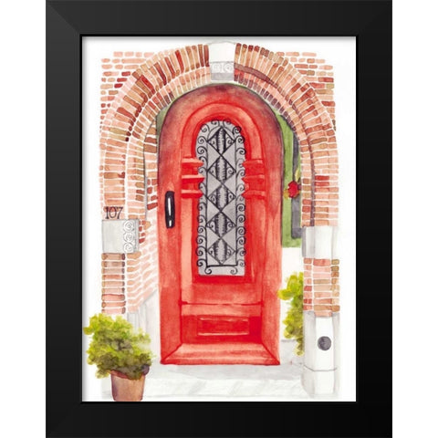 Warm Welcome VI Black Modern Wood Framed Art Print by McCavitt, Naomi