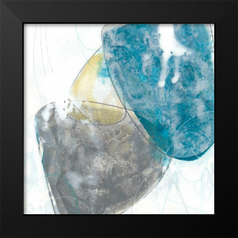 Stone Sweep I Black Modern Wood Framed Art Print by Vess, June Erica