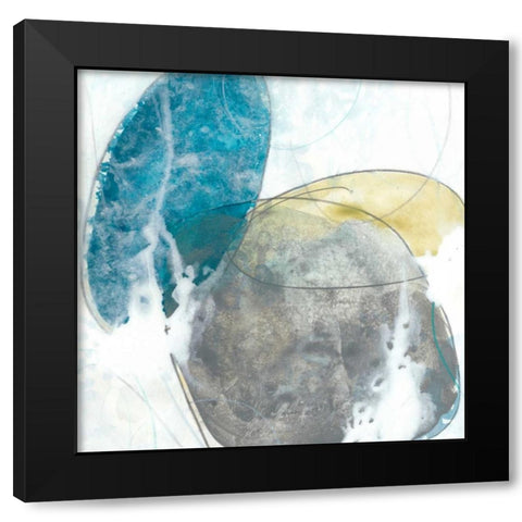 Stone Sweep II Black Modern Wood Framed Art Print by Vess, June Erica