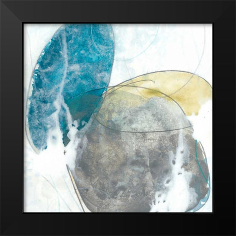 Stone Sweep II Black Modern Wood Framed Art Print by Vess, June Erica
