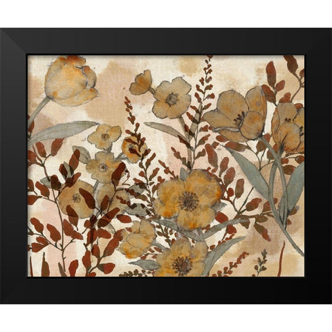 Sienna Arrangement I Black Modern Wood Framed Art Print by Studio W