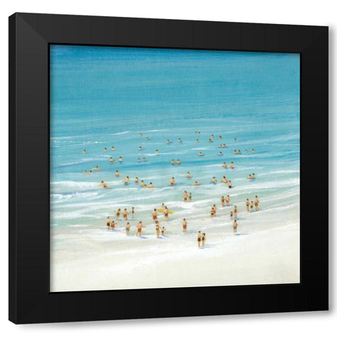 Ocean Swim I Black Modern Wood Framed Art Print with Double Matting by OToole, Tim