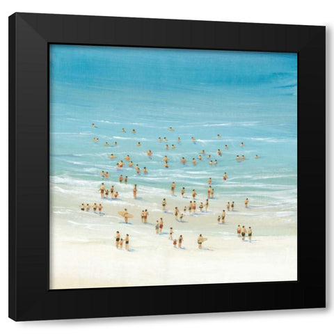 Ocean Swim II Black Modern Wood Framed Art Print by OToole, Tim