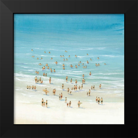 Ocean Swim II Black Modern Wood Framed Art Print by OToole, Tim