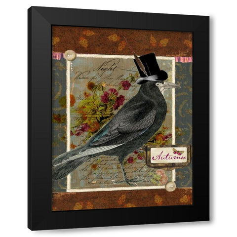 Collected Autumn I Black Modern Wood Framed Art Print with Double Matting by Lloyd, Sandy