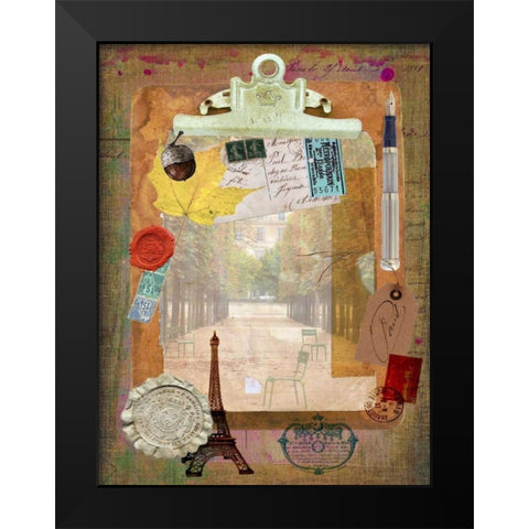 Collected Autumn III Black Modern Wood Framed Art Print by Lloyd, Sandy