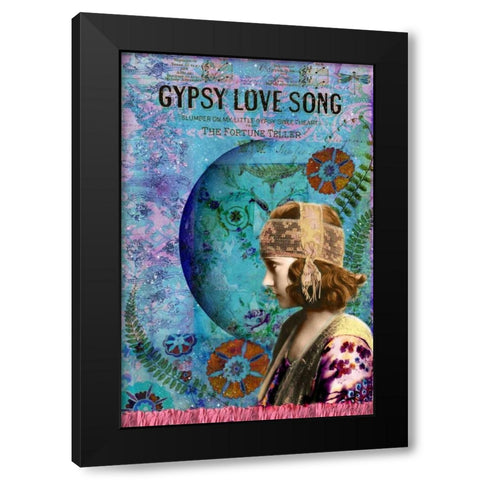 Moon Dance Black Modern Wood Framed Art Print with Double Matting by Lloyd, Sandy