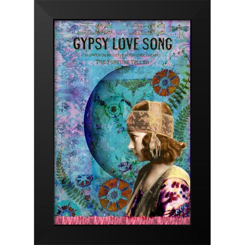 Moon Dance Black Modern Wood Framed Art Print by Lloyd, Sandy