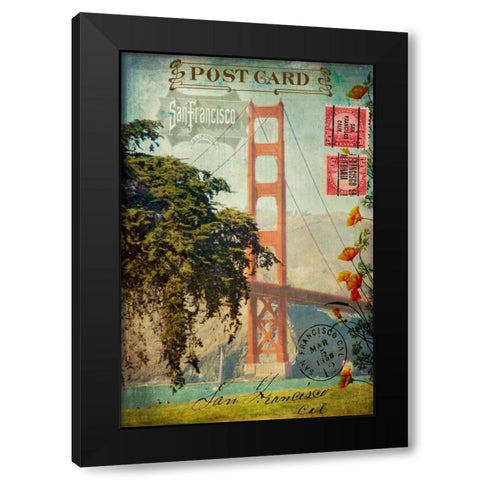 San Francisco, CA Black Modern Wood Framed Art Print with Double Matting by Lloyd, Sandy