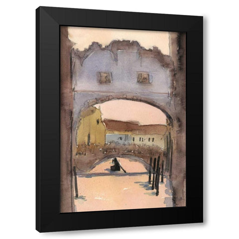 Venice Watercolors VII Black Modern Wood Framed Art Print by Dixon, Samuel